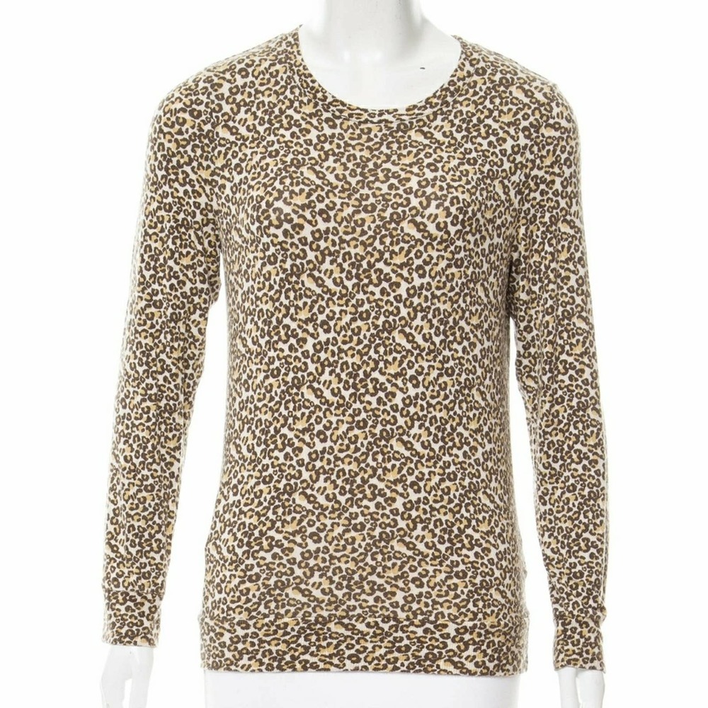 A.P.C. Leopard Print Pullover Crewneck Sweater - image 2